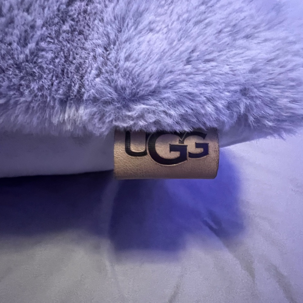 UGG Light Gray Plush Pillow